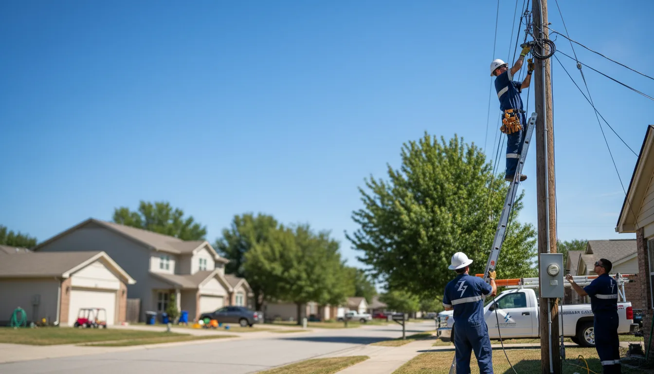 Residential electrician providing installation services in Warrior, AL